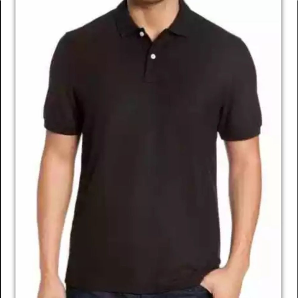 Men’s Nordstrom 2XL black polo shirt reg fit EUC
